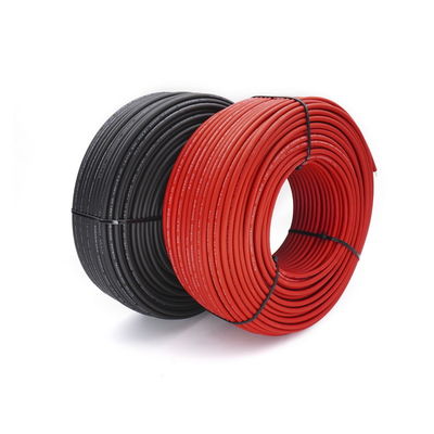 quality Wewnętrzny przewód DC Solar Cable Czarny / czerwony Fotowoltaiczny kabel zasilający 6mm2 factory
