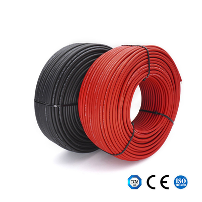 quality Wewnętrzny przewód DC Solar Cable Czarny / czerwony Fotowoltaiczny kabel zasilający 6mm2 factory