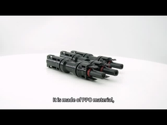 Stopień ochrony IP67 Złącze rozgałęźne 2to1 T żeńskie / męskie