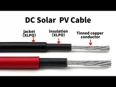 Kabel fotowoltaiczny o pojedynczym rdzeniu słonecznym 4 mm H1Z2Z2-K PV1-F dla paneli słonecznych